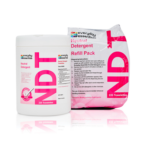 Neutral Detergent Wipes Refill Pack